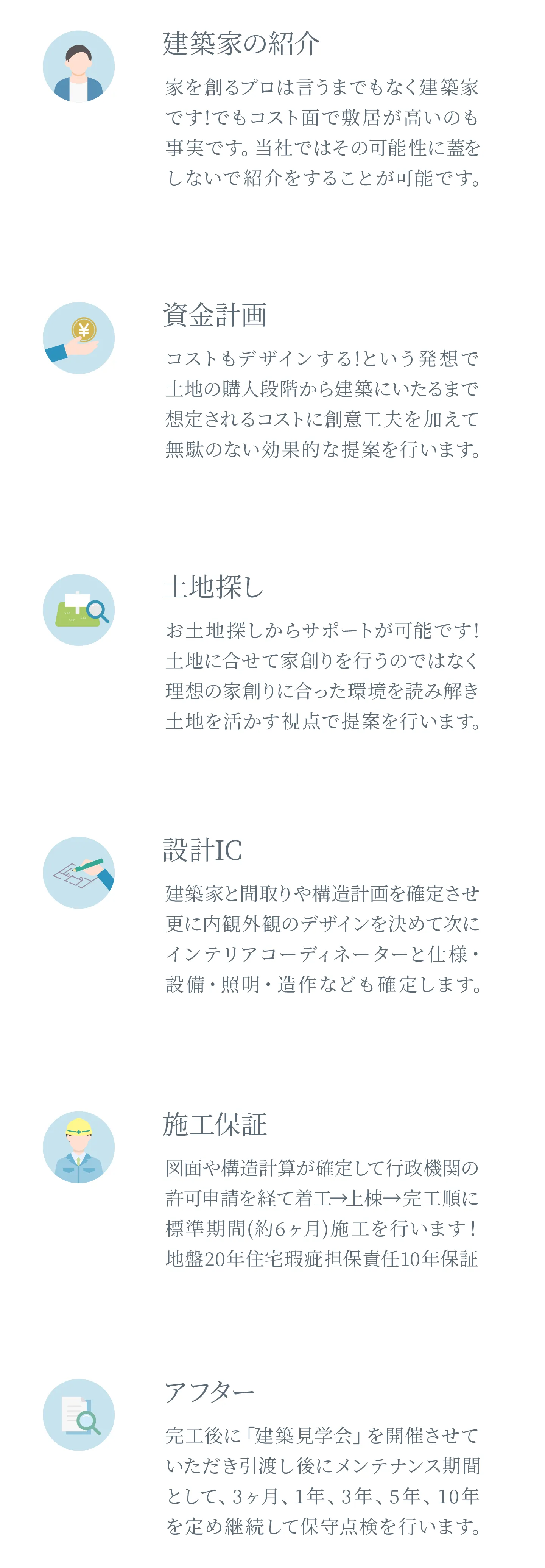 家創りをまとめて、お任せいただけます。